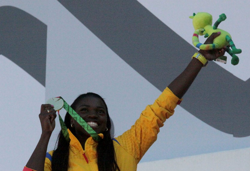 Caterine Ibargüen Centroamericanos de Veracruz 2014