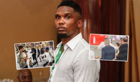 Samuel Eto'o pateó a un hincha