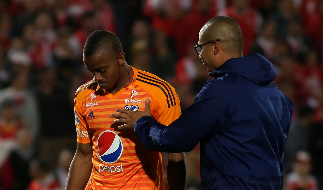 Wuilker Faríñez resultó golpeado en una acción con Arley Rodríguez