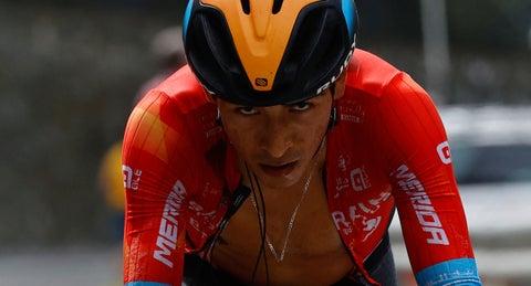 Santiago Buitrago, corredor del Bahrarin en la Vuelta a Andalucía