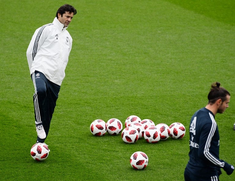 Santiago Solari, primer entrenamiento dirigiendo el Real Madrid