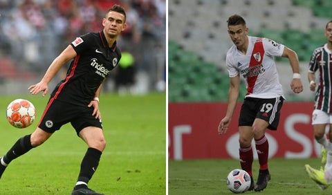 Santos Borré, Frankfurt y River Plate