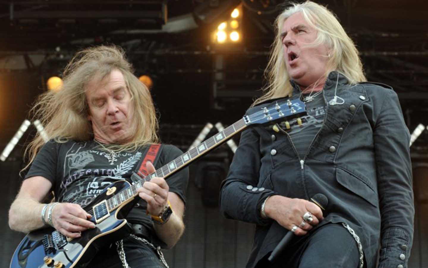 Doug Scarett y Biff Byford