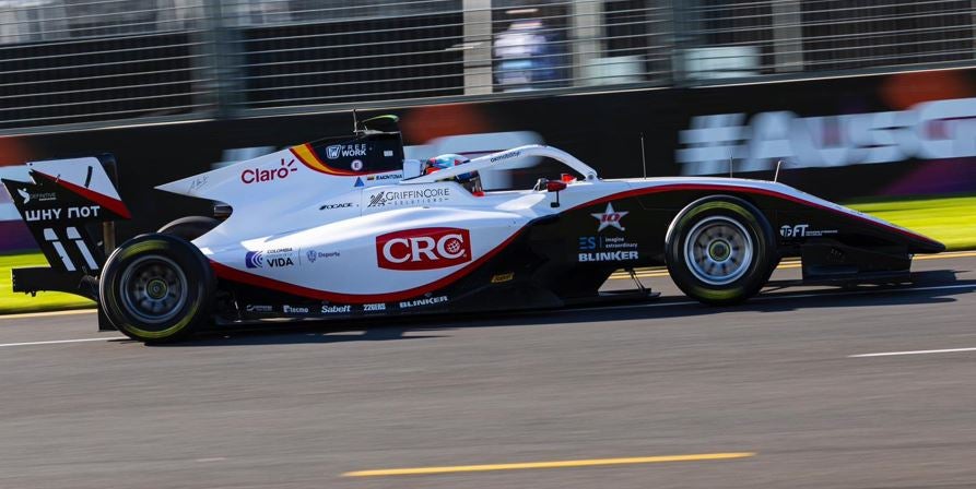 Sebastián Montoya en la carrera de Melbourne de Fórmula 3