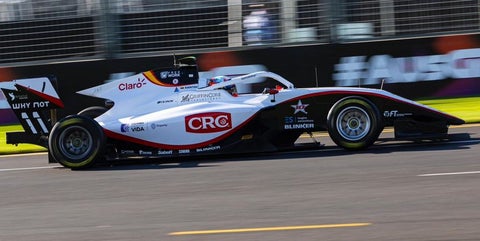 Sebastián Montoya en la carrera de Melbourne de Fórmula 3