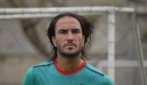 Sebastián Pérez entrenando con Boca Juniors