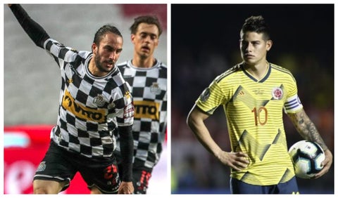 Sebastián Pérez y James Rodríguez