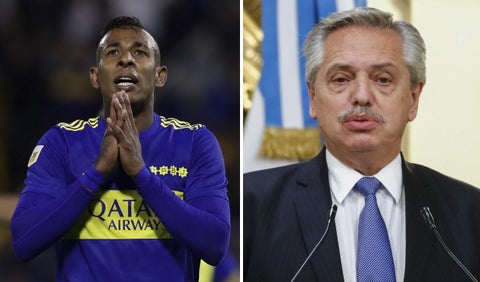 Sebastián Villa y Alberto Fernández