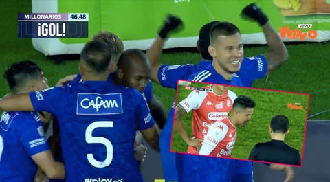 Segundo gol de Millonarios ants Fe hoy