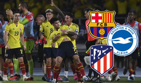 Selección Colombia y equipos de Europa