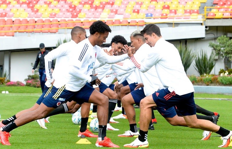 Selección Colombia entrenando en El Campín