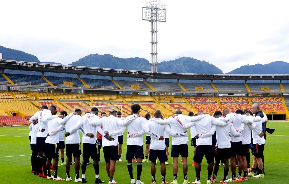 Selección Colombia entrenando en El Campín