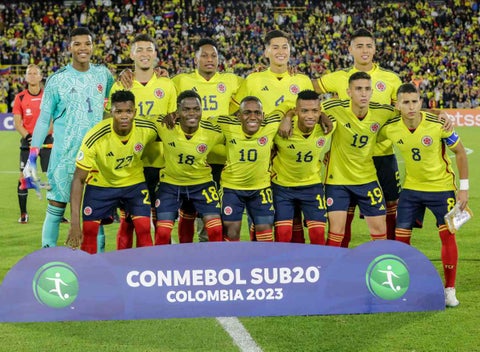 Seleccion Colombia sub 20 en el Sudamericano en Bogota