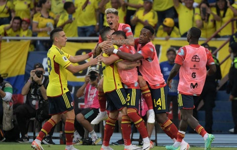 Selección Colombia vs Uruguay