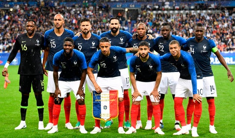 Selección de Francia en partido amistoso previo a la Copa del Mundo Rusia 2018