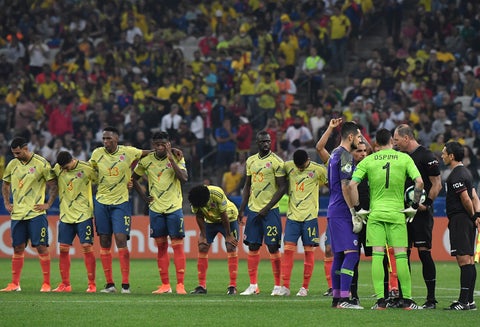 La Selección Colombia tras quedar eliminada de la Copa América Brasil 2019