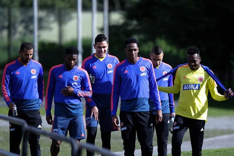 Selección Colombia entrenando en Bogotá