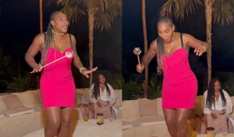 Serena Williams bailando canciones de Selena