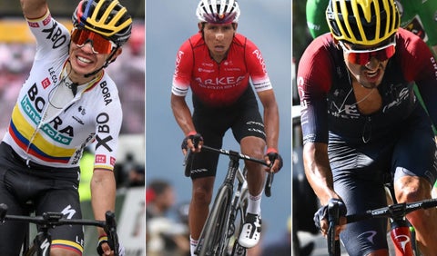 Sergio Higuita, Nairo Quintana, Daniel Martínez, los mejores del ránking UCI