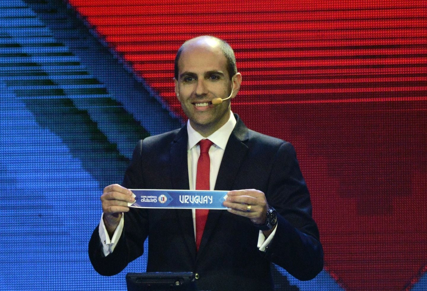 Sergio Jadue en el sorteo de la Copa América 2015