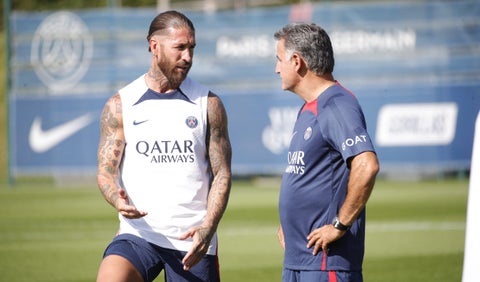 Sergio Ramos - Christophe Galtier - PSG
