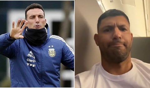 Sergio Agüero se desahogó con Lionel Scaloni