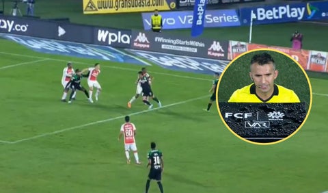 Polémica en el duelo entre Santa Fe vs Nacional