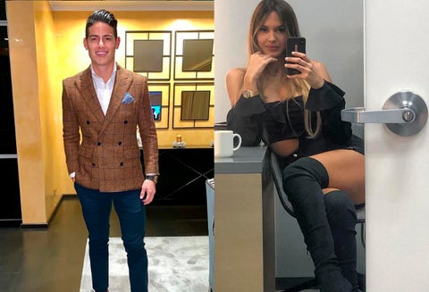 La modelo habría pasado Navidad junto a la familia del jugador de la Selección Colombia.