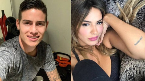 James Rodríguez y Shannon de Lima