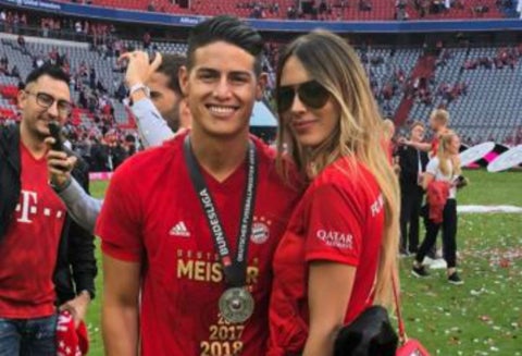 Shannon de Lima y James Rodríguez