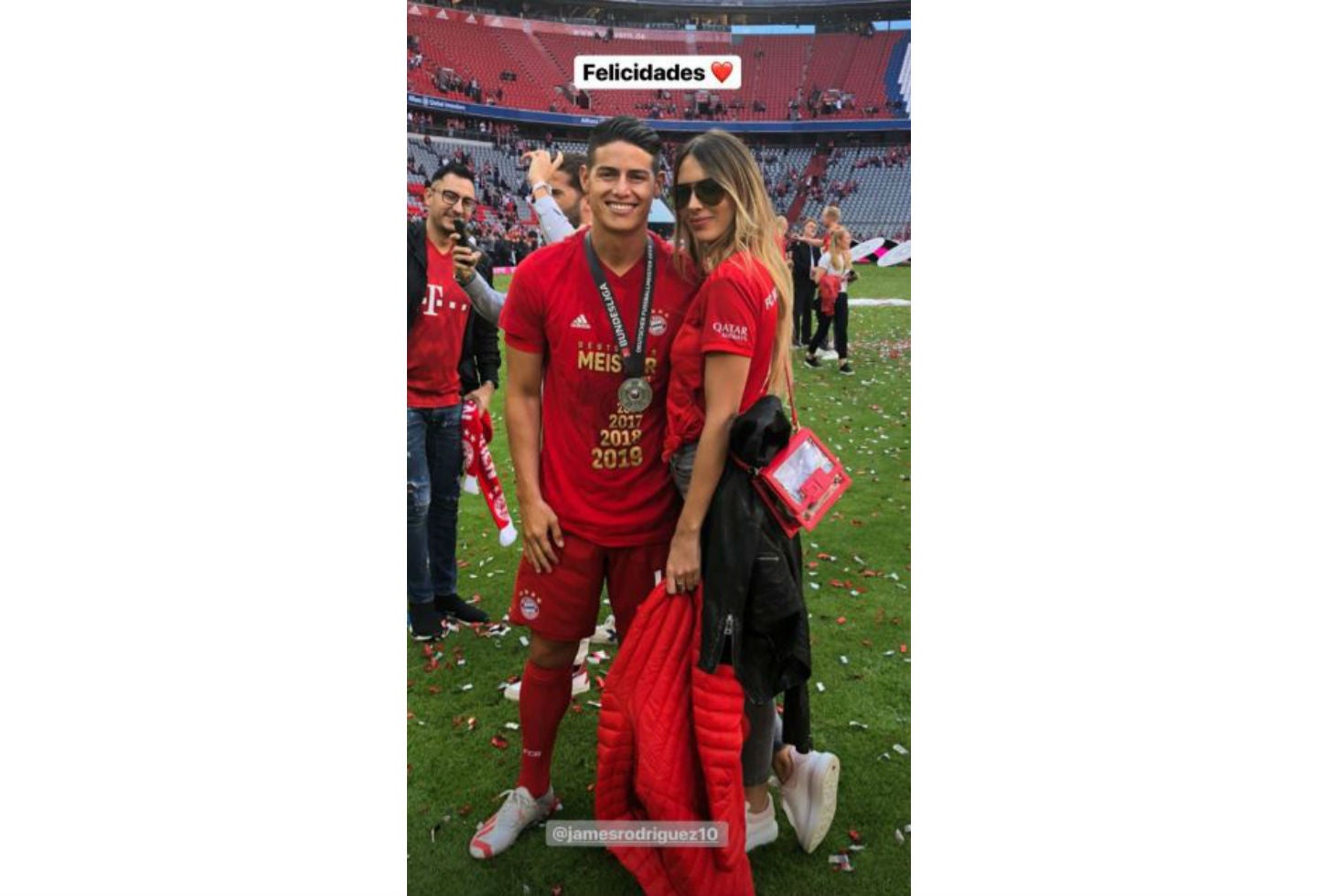Shannon de Lima y James Rodríguez
