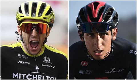 Simon Yates y Egan Bernal
