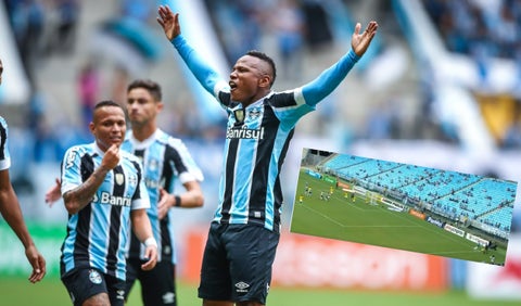 Jaminton Campaz celebrando su anotación frente a Yipiringa.