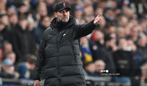 Jürgen Klopp en la final de la Carabao Cup frente al Chelsea.
