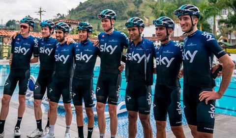 El SKY lleva varios días en el país preparando el Tour Colombia