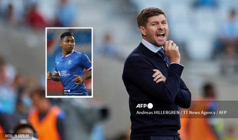 Steven Gerrard y Alfredo Morelos, Rangers