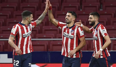 Luis Suárez, goleador del Atlético de Madrid