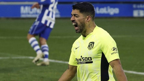 Luis Suárez, delantero del Atlético de Madrid