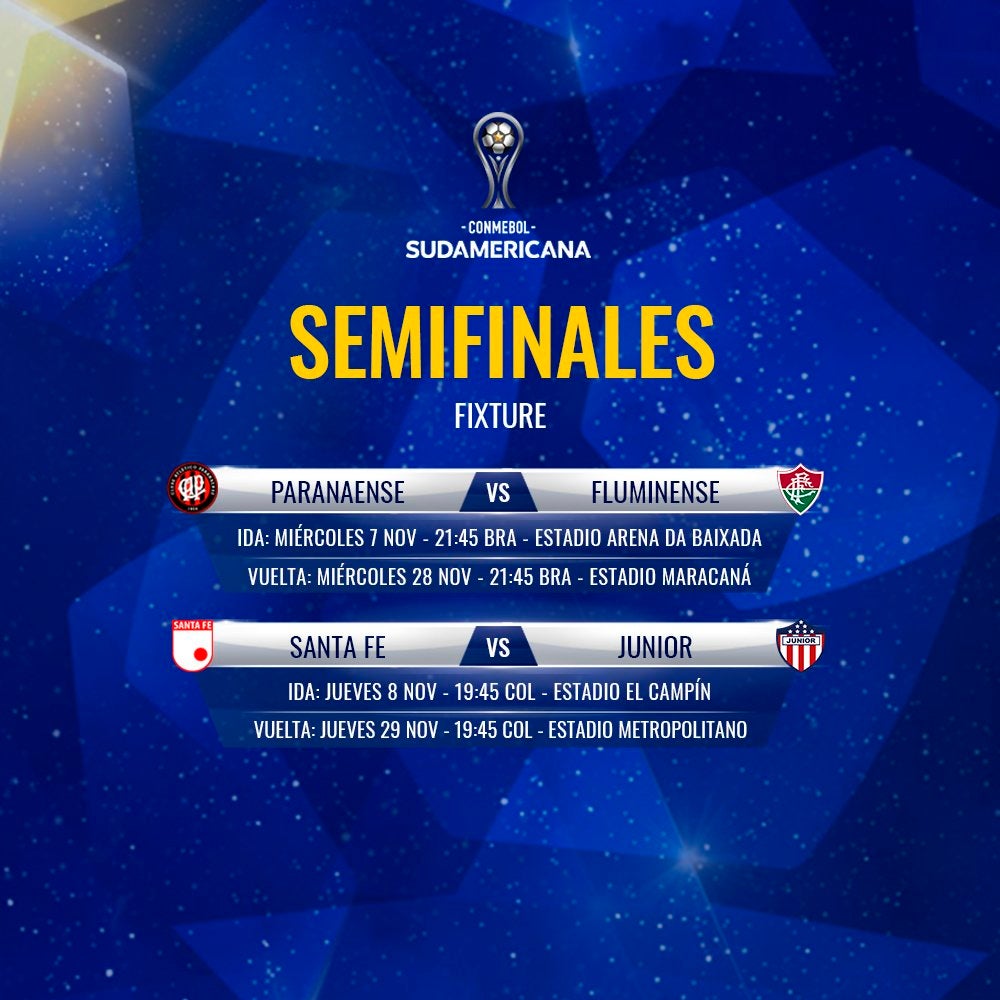 Programación semifinales Copa Sudamericana