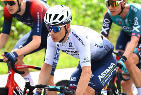 Superman Lopez, ciclista del Astana en la Vuelta a España