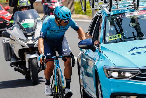Superman López, uno de los capos del Astana en la Vuelta a Burgos