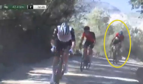 Tadej Pogacar y Sergio Samitier