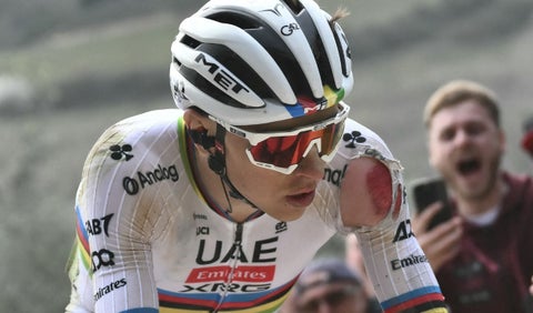 Tadej Pogacar con el UAE