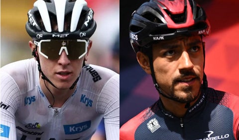 Tadej Pogacar y Daniel Felipe Martínez