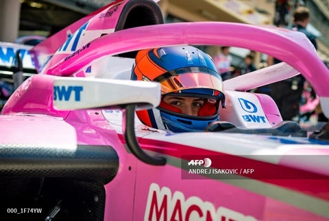 Tatiana Calderón durante la segunda carrera de la Fórmula 2 en Baréin