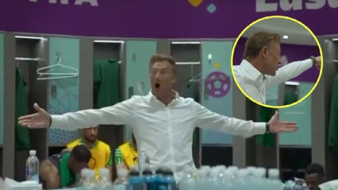El regaño del DT de Arabia a sus jugadores en el duelo ante Argentina