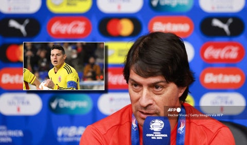 DT de Paraguay, sorprendido con la calidad de James en la Copa América