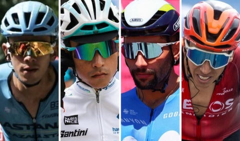 Harold Tejada, Santiago Buitrago, Fernando Gaviria y Egan Bernal en el Tour de Francia 2024