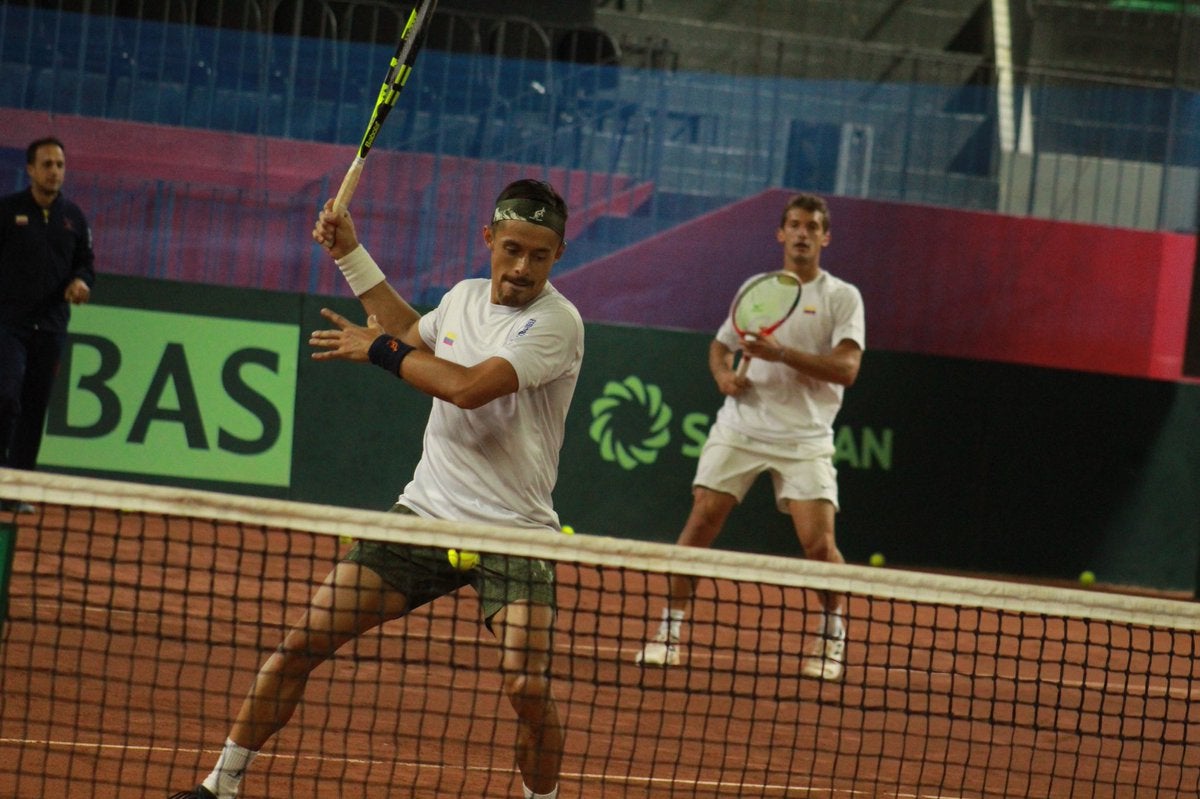 Así entrenan los colombianos para la Copa Davis