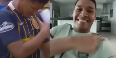 Teo Gutiérrez y una polémica celebración a los hinchas de Boca